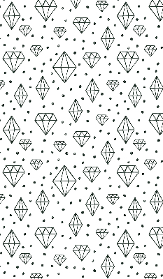 Modern roller blind con diseño de diamantes