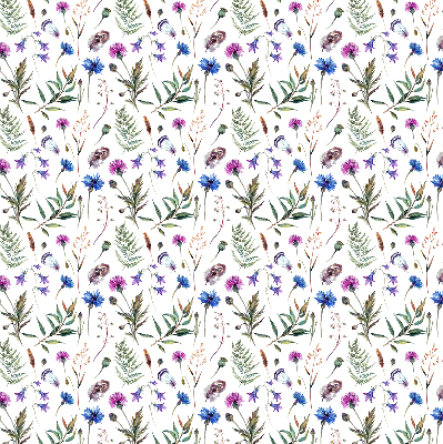 Estor enrollable con estampado de flores coloridas