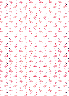Modern roller blind con estampado de flamencos
