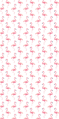 Modern roller blind con estampado de flamencos