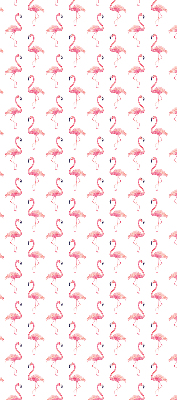 Modern roller blind con estampado de flamencos