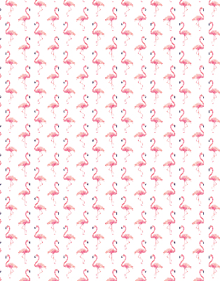 Modern roller blind con estampado de flamencos