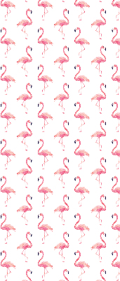 Modern roller blind con estampado de flamencos
