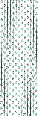 Estor enrollable para ventana con estampado de pequeños abetos coloridos