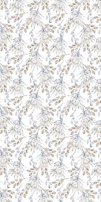 Modern roller blind con motivo de flores blancas