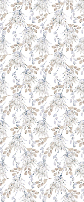Modern roller blind con motivo de flores blancas