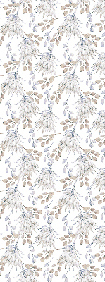 Modern roller blind con motivo de flores blancas