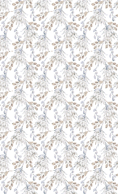 Modern roller blind con motivo de flores blancas
