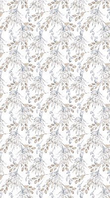 Modern roller blind con motivo de flores blancas
