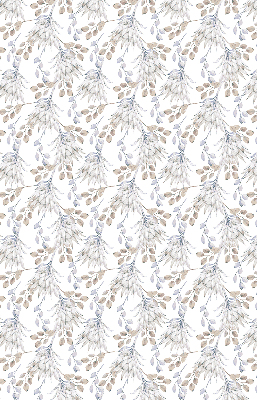 Modern roller blind con motivo de flores blancas