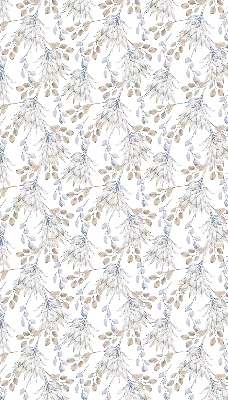 Modern roller blind con motivo de flores blancas