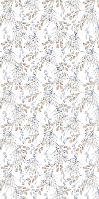 Modern roller blind con motivo de flores blancas
