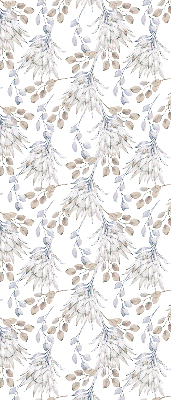 Modern roller blind con motivo de flores blancas