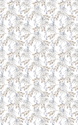 Modern roller blind con motivo de flores blancas