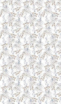 Modern roller blind con motivo de flores blancas