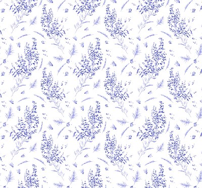 Estor enrollable con estampado de plantas en tonos morados