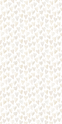 Modern roller blind con estampado de corazones en color beige