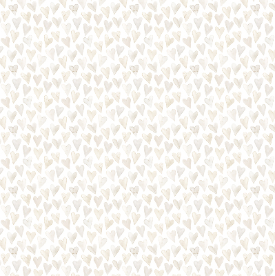 Modern roller blind con estampado de corazones en color beige