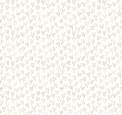 Modern roller blind con estampado de corazones en color beige