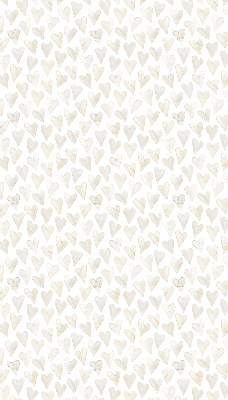 Modern roller blind con estampado de corazones en color beige