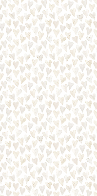 Modern roller blind con estampado de corazones en color beige