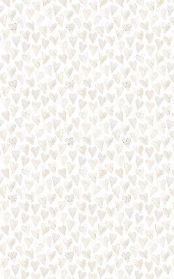 Modern roller blind con estampado de corazones en color beige
