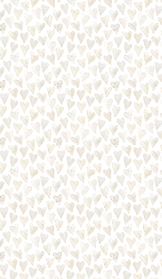 Modern roller blind con estampado de corazones en color beige