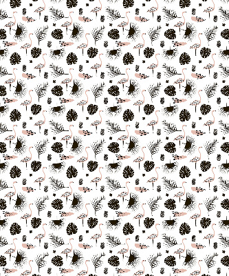 Modern roller blind con estampado de flamencos y hojas