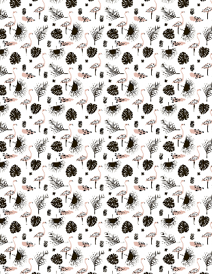 Modern roller blind con estampado de flamencos y hojas