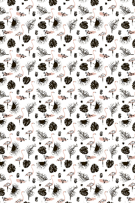 Modern roller blind con estampado de flamencos y hojas