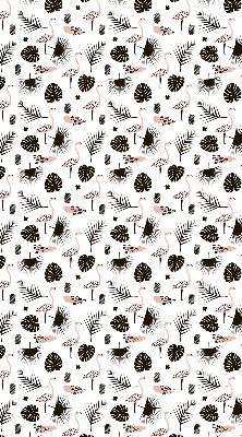 Modern roller blind con estampado de flamencos y hojas