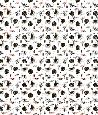 Modern roller blind con estampado de flamencos y hojas