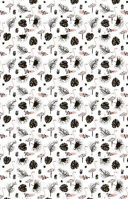 Modern roller blind con estampado de flamencos y hojas