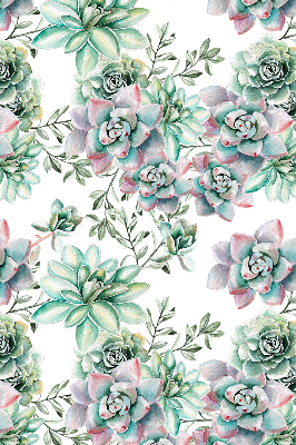 Modern roller blind con estampado de plantas verdes