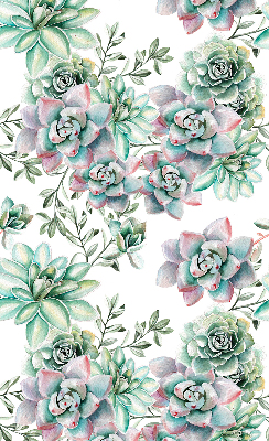 Modern roller blind con estampado de plantas verdes