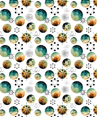 Modern roller blind con círculos de colores