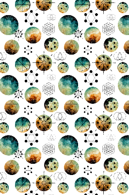 Modern roller blind con círculos de colores