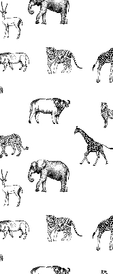 Estor enrollable con estampado de animales