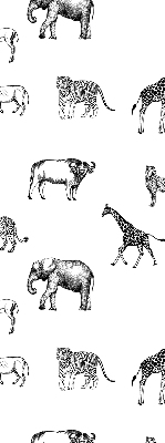 Estor enrollable con estampado de animales