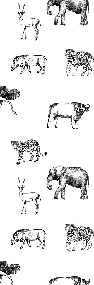Estor enrollable con estampado de animales
