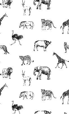 Estor enrollable con estampado de animales