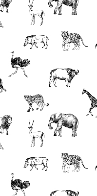 Estor enrollable con estampado de animales