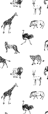 Estor enrollable con estampado de animales