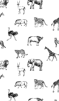 Estor enrollable con estampado de animales