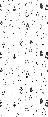 Estor enrollable con diseño de gotas