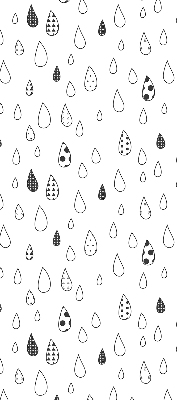 Estor enrollable con diseño de gotas