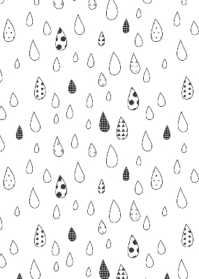 Estor enrollable con diseño de gotas