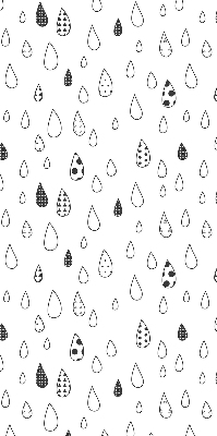 Estor enrollable con diseño de gotas