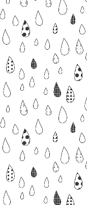 Estor enrollable con diseño de gotas