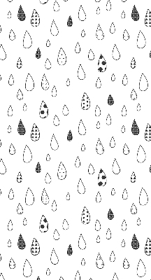 Estor enrollable con diseño de gotas